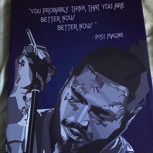 Post Malone canvas picture